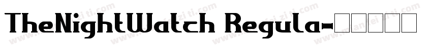 TheNightWatch Regula字体转换